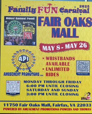 Family Fun Carnival May 8 - May 26